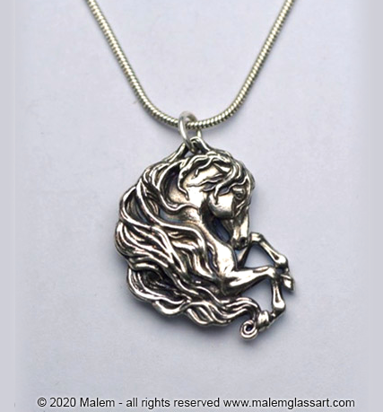 Pendentif Cheval Andalou en argent