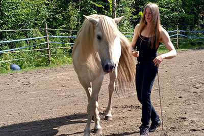 Malem and her horse